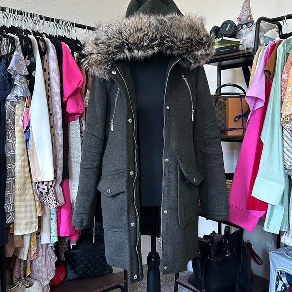 BCBG OLIVE MID PEA COAT - Picture 1 of 10